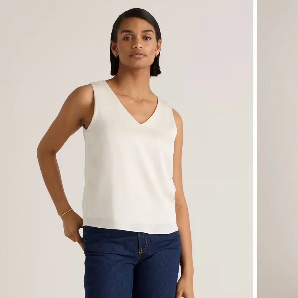NWOT Quince Washable Stretch Silk Tank - Picture 1 of 3